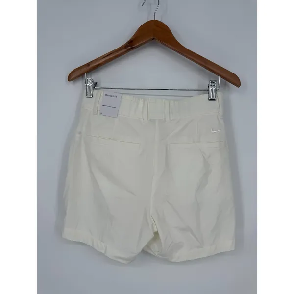 Nike Dri Fit Victory Golf Shorts‎ Womens S White Logo Mesh Lined Standard Fit - Image 5