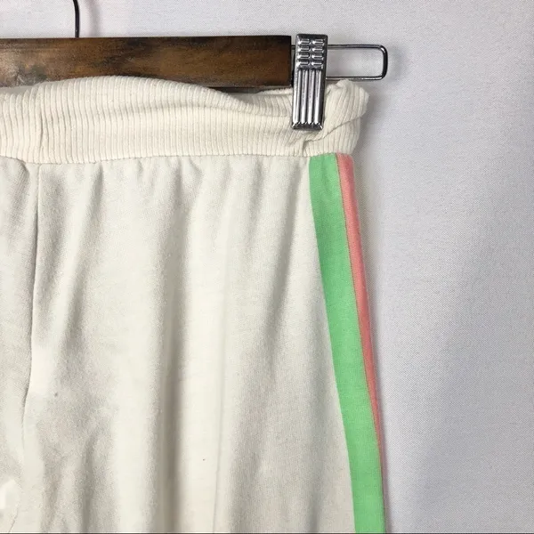 Chaser White Beach Rainbow Stripe Full Length Jogger Sweatpants XS‎ - Image 5
