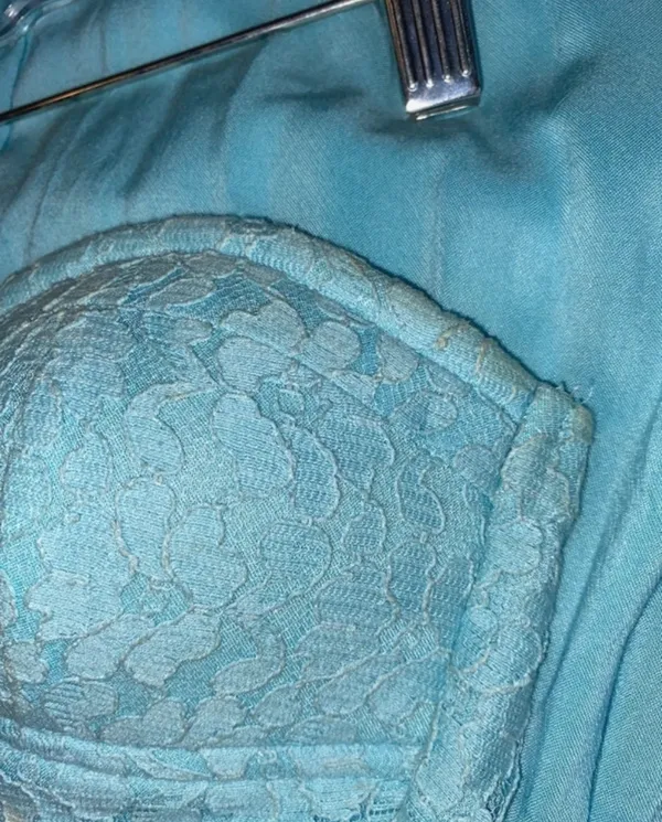 Sabo Skirt Blue Strapless Lace Summer Dress - Image 9