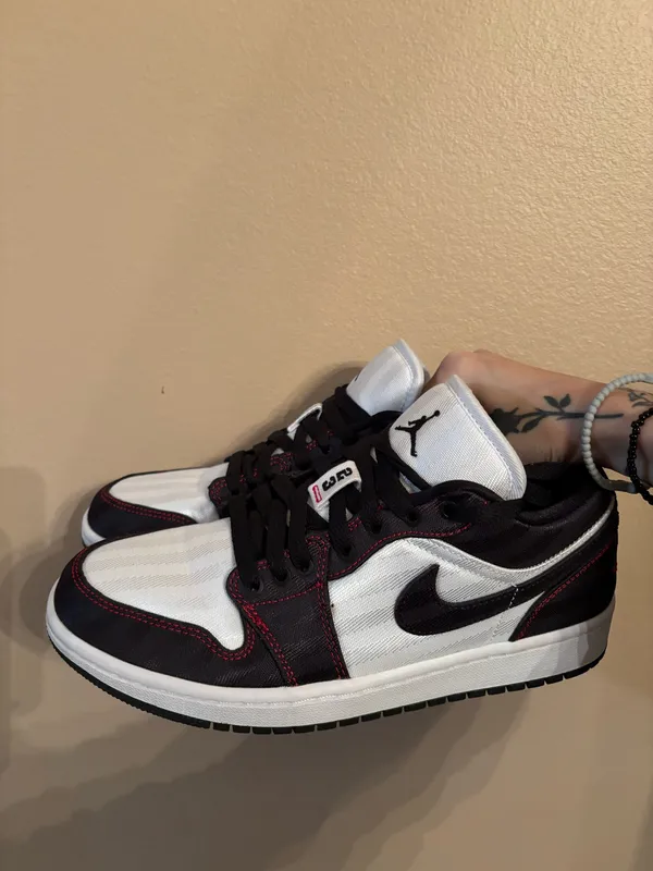 Wmns Air Jordan 1 Low SE Utility ‘White Black Red' - Image 6