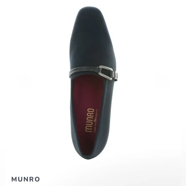 Munro Black Shoe with Silver Buckle - Image 3