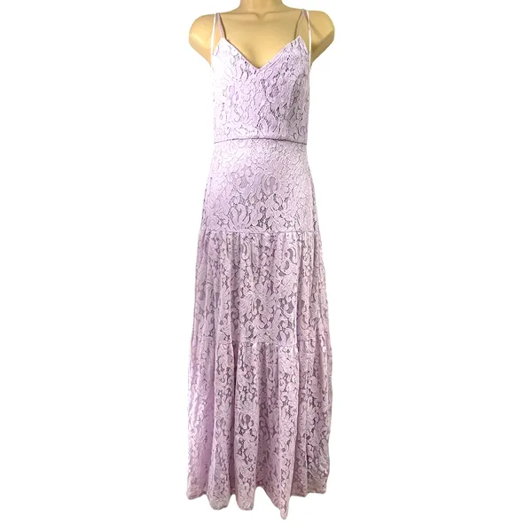 Lulus lace lavender maxi formal dress Xs - Image 16