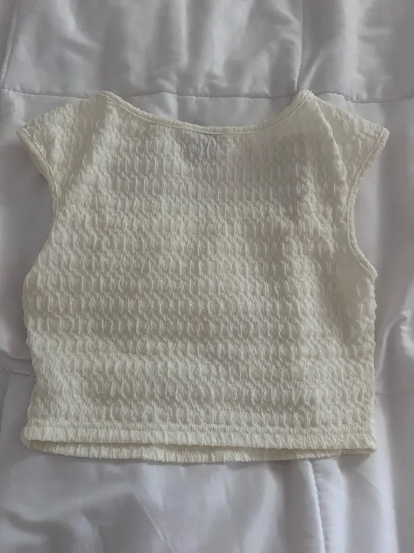 SHEIN Off-White Shirt  - Image 2