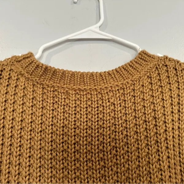 Anthropologie Sparrow Womens Colorblock Striped Chunky Knit Olaf Sweater Medium - Image 5