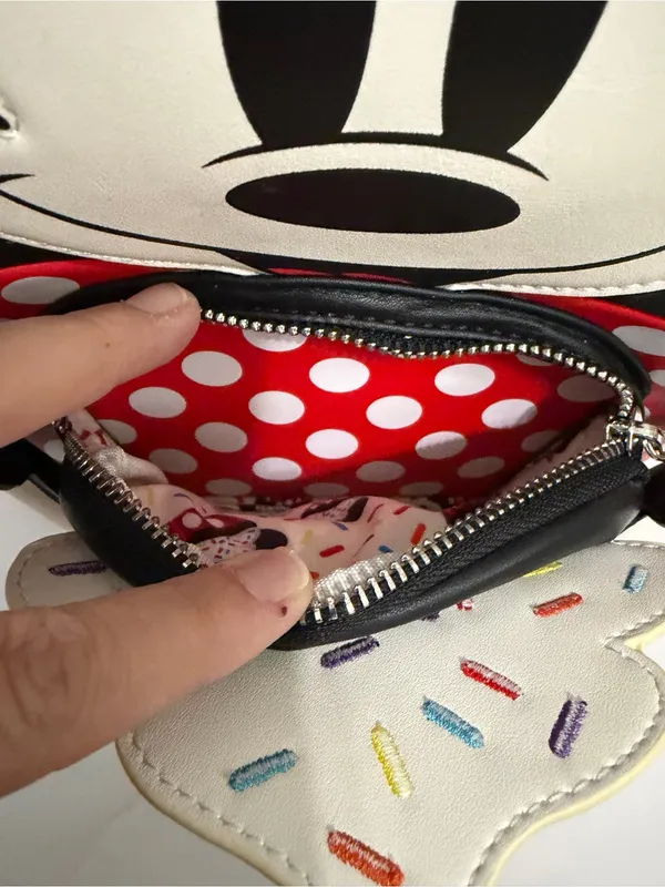 Loungefly Disney Minnie Mouse "Oh My" Cosplay Sweets Sprinkle Cupcake Backpack - Image 12