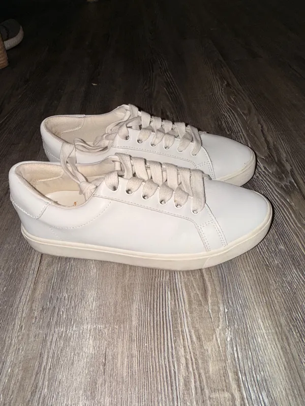 Sam Edelman Leather Sneakers White - Image 2