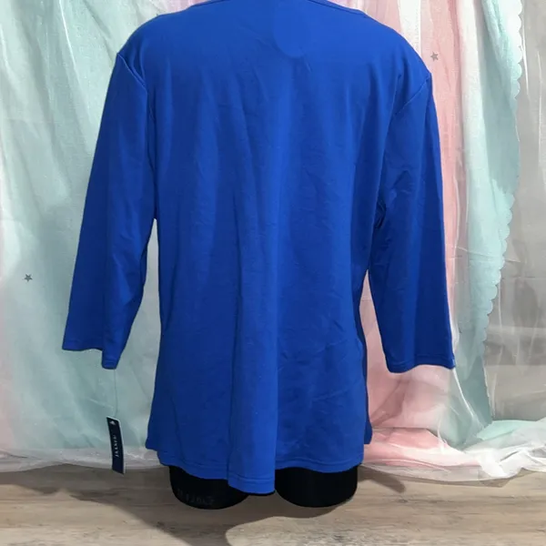 Jaanuu Royal Blue 2X Scrub Top NWT - Image 4