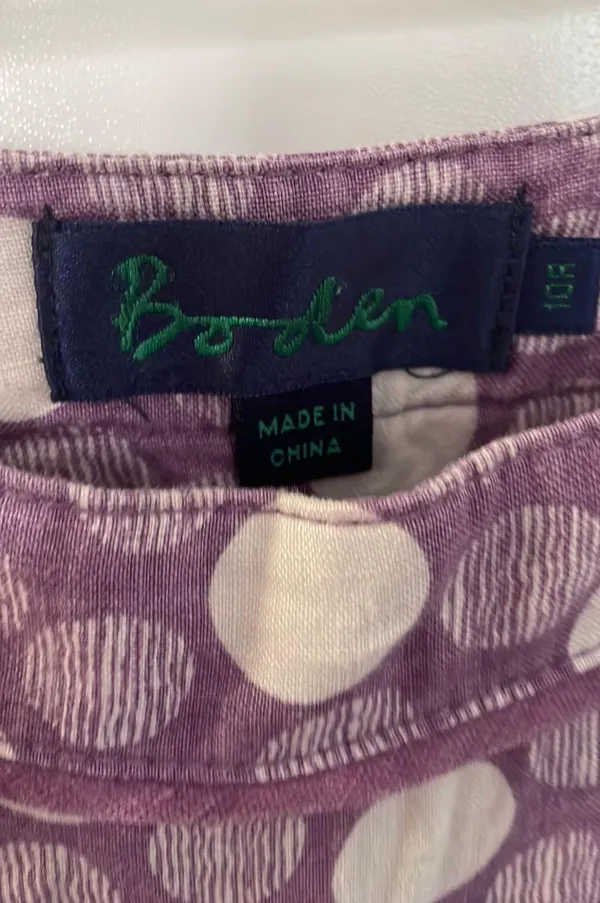 Boden Purple poka dot skirt - Image 2