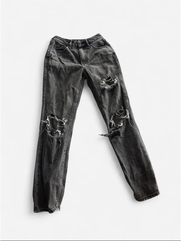 Black Distressed PacSun Jeans - Image 2