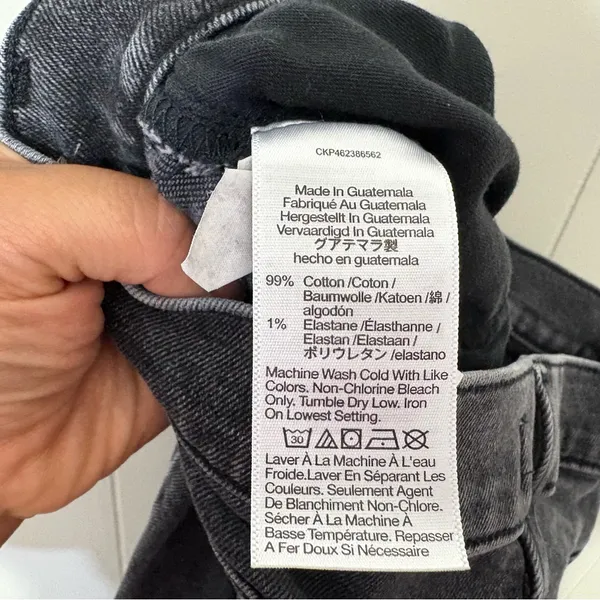 Madewell The Perfect Vintage Jean Womens Black Wash Denim Size 29 - Image 9