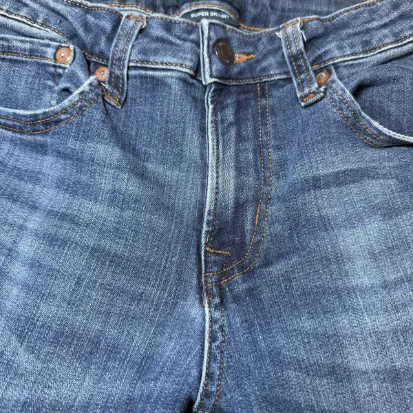 Aeropostale Mens Size 29x30 Super Skinny Jeans Stretch Denim Blue Everyday - Image 15