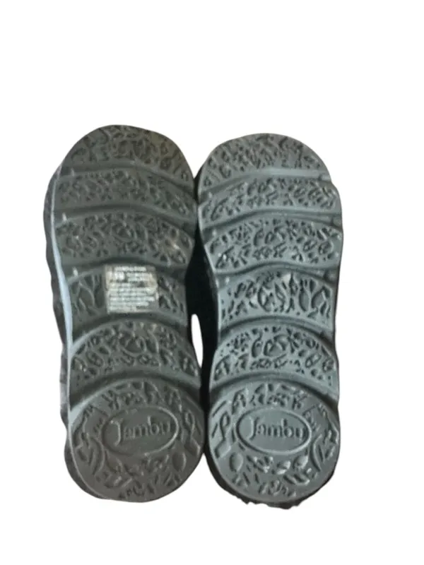 JAMBU Selma Black Faux Fur Mule Clog Slipper Lug Rugged Soles Shoes 7.5 - Image 6