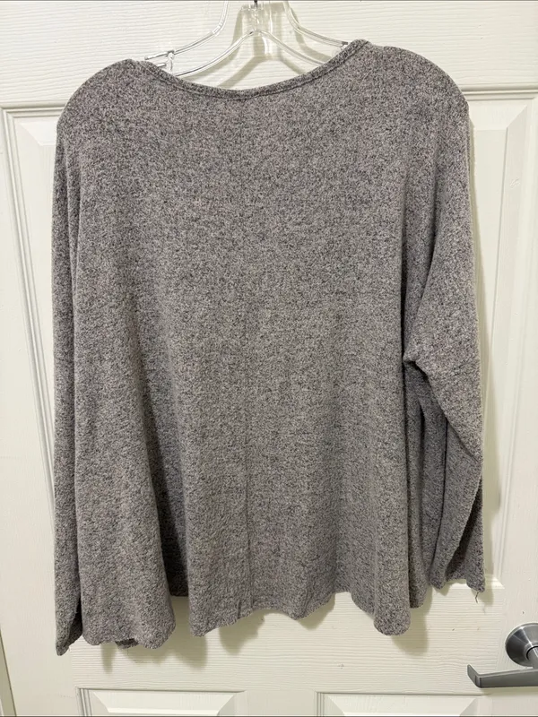 FREE PEOPLE MOVEMENT MEDIUM GRAY AND BLACK Top. - Image 5