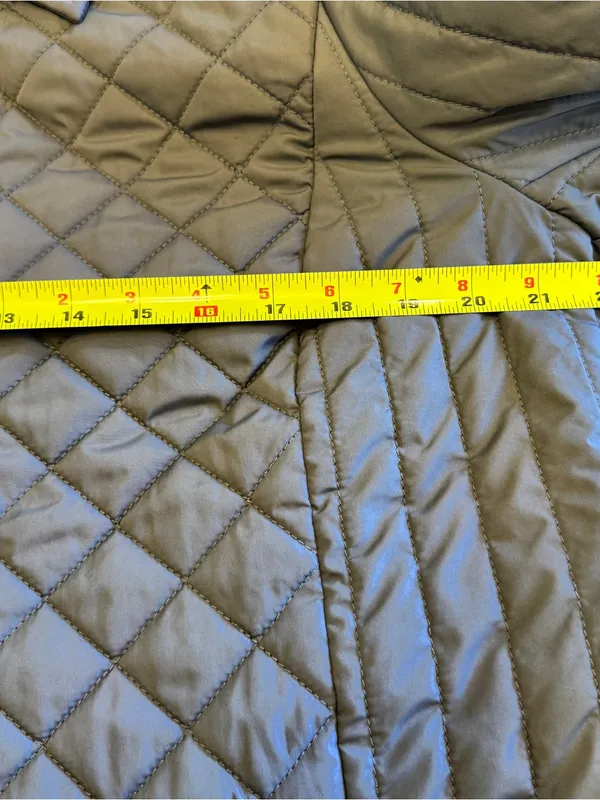 Lands‎ End Quilted Primaloft Gray Winter Coat Jacket Womens 14-16 Size Large - Image 6
