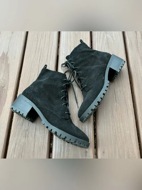Caslon Water resistant Lace-Up Suede Ankle Booties ☔️ - Image 3