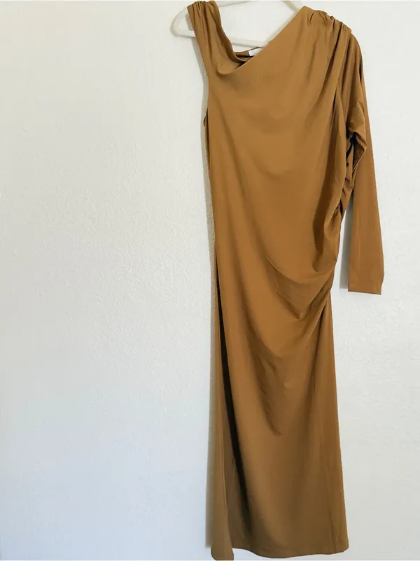 H&M Draped One-Shoulder Dress - Image 7