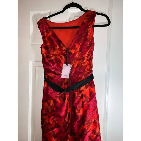 Sexy silky size 6 red dress coast - Image 2