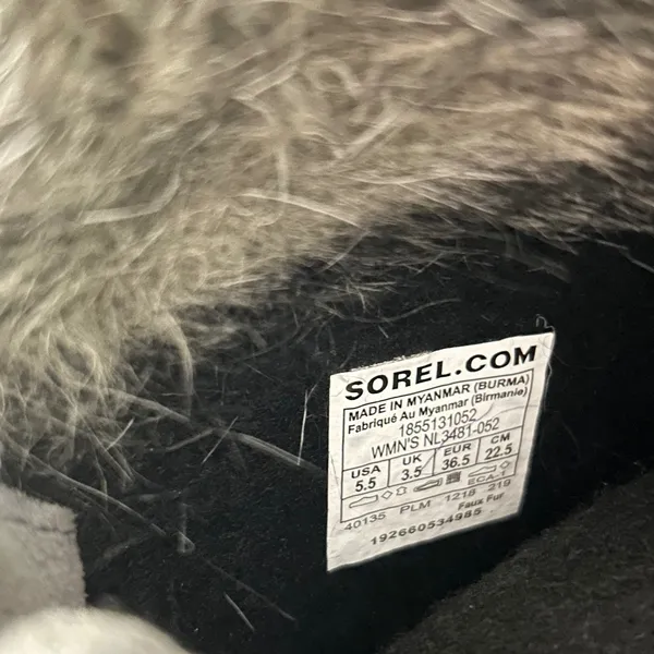 Sorel Joan of Arctic Waterproof Winter Boots Quarry Gray Fur NL3481-052 Snowcore - Image 7