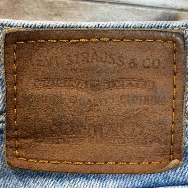 Levi's Premium Womens 25x27 Wedgie Jeans‎ High Rise Button Fly Light Wash Ankle - Image 11
