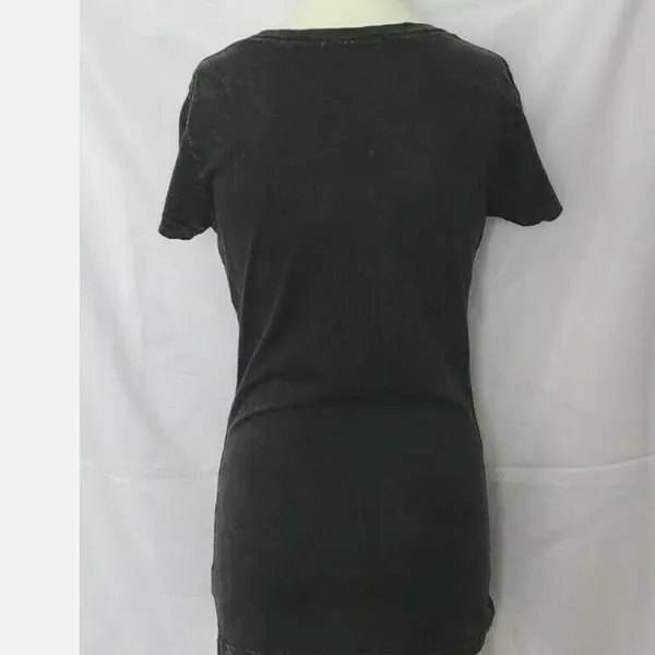 Black Grand Ole Opry Cap Sleeve Women's Top Winged Heart Country Music Sz Medium - Image 2