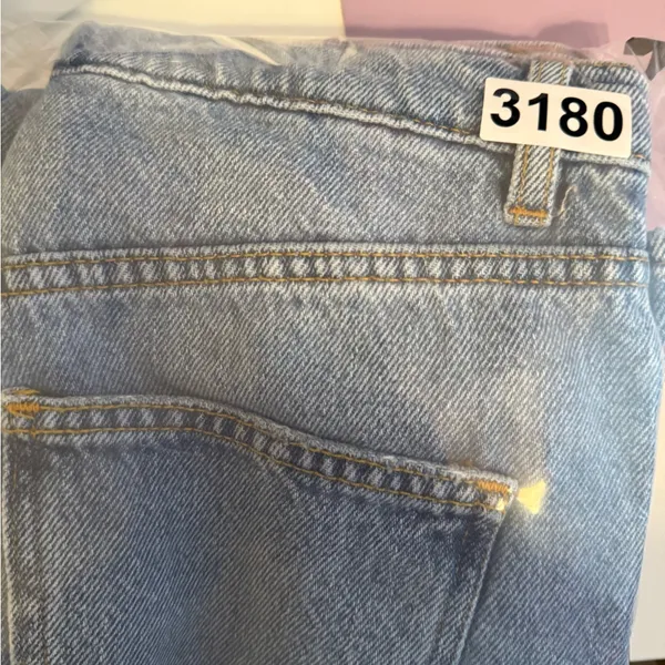 Free‎ People High Waist Slit Hem Staight Jeans - Image 7