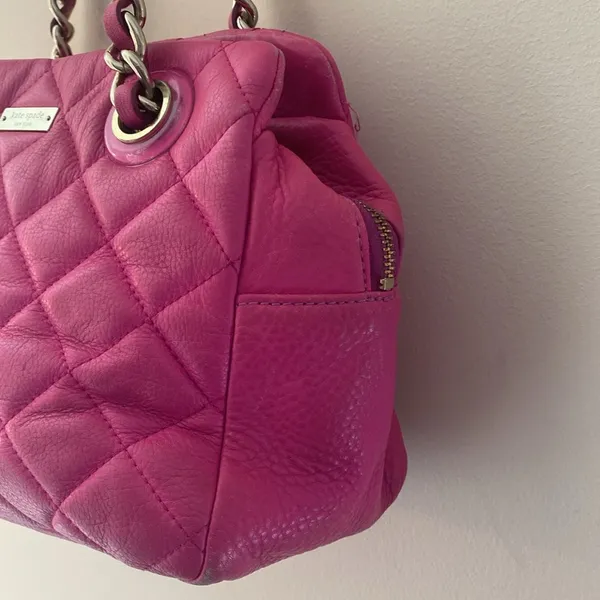 Kate Spade pink leather handbag - Image 4