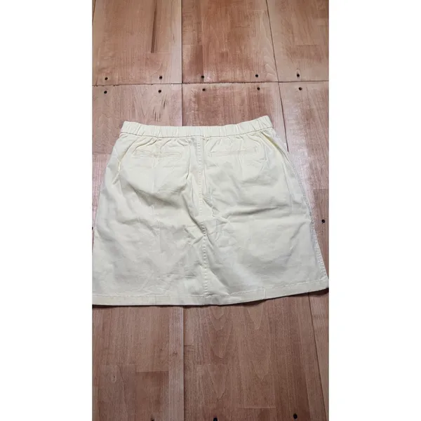 Lands End Womens Pale Yellow Cotton Blend Pull On‎ Skort Size 12 Active Casual - Image 3
