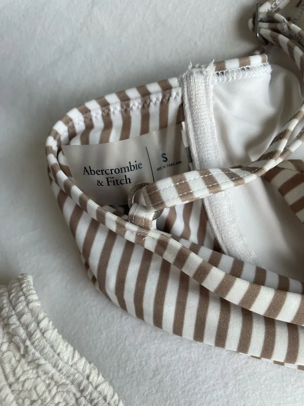 Abercrombie Balconette Striped Underwire Bikini Set - Image 5