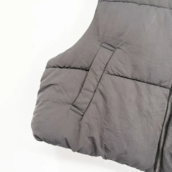 Altar'd State Womens Black Cropped‎ Puffer Cinch Back Gorpcore Outdoor Vest XL - Image 4