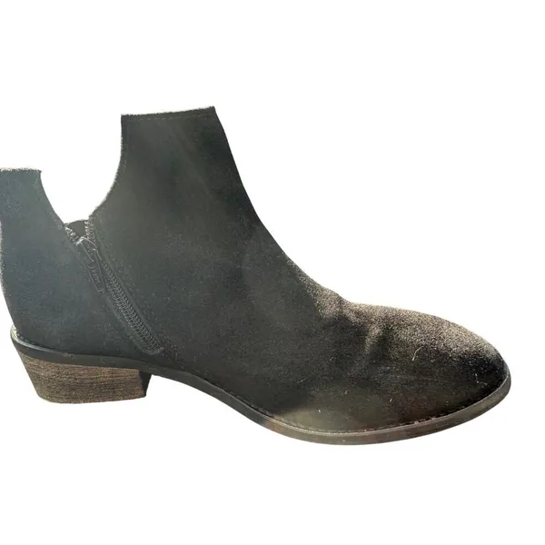 Diba Trus Black Suede Booties Women's Size 10‎ - Image 4