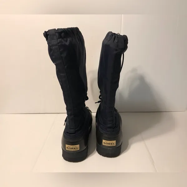 Sorel Snowlion II NL1070-429 Navy winter insulated snow boots women size 7 - Image 5
