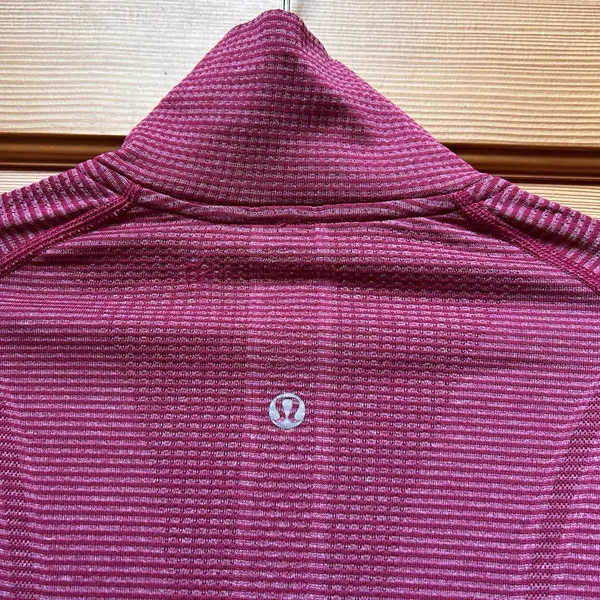 Lululemon Pink Pullover Run Swiftly Tech 1/2 Zip Long Sleeve Top 4 Gym Workout - Image 7