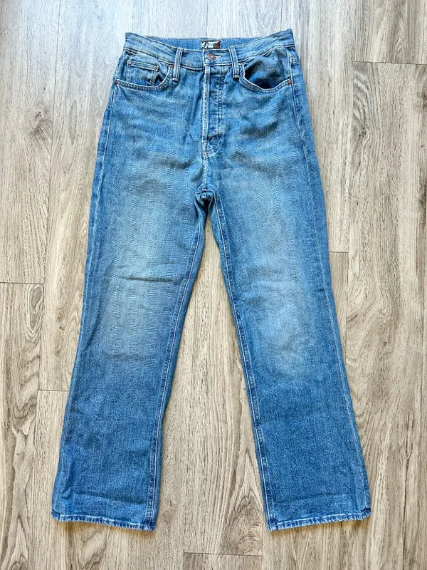 Mother Denim The Tripper Flare Jeans Embroidered Butterfly Wander Dust Y2K 28 - Image 4