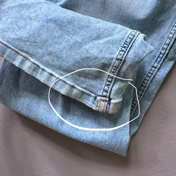 Love Trends Adjustable Waist Tab Wide Leg Jeans - Image 4