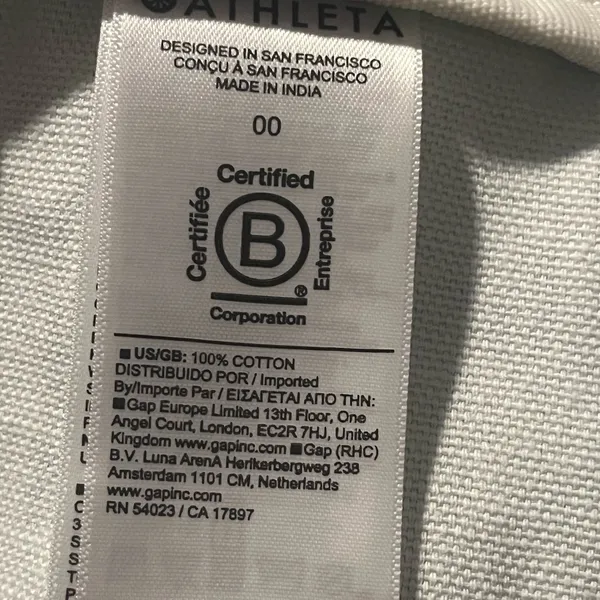 Athleta Blue Ombré Canvas Tote Bag - Image 5
