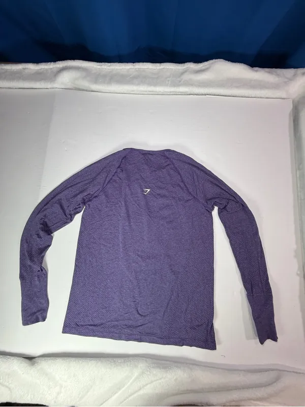 Gymshark Purple Long Sleeve Performance Top - Image 5
