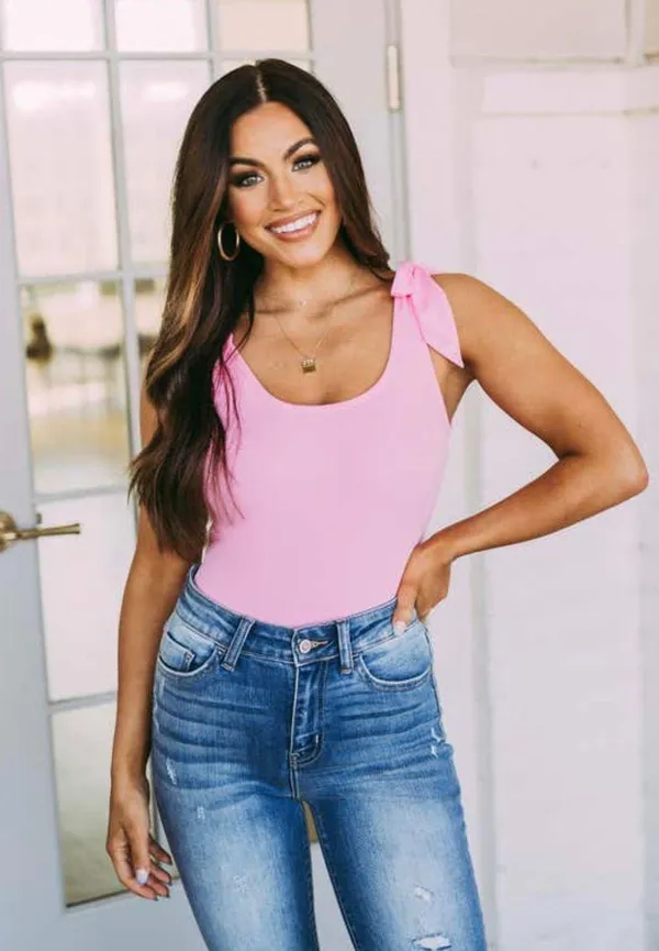 These Three Boutique Pink Bodysuit - Image 3