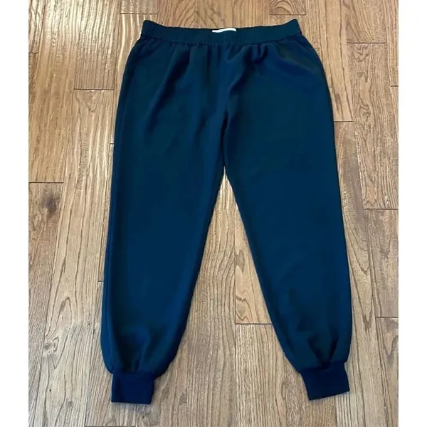 Joie black pull on jogger pants size large - Image 9