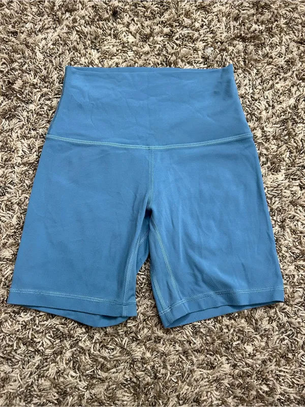 Lululemon Align High-Rise Short 6 Utility Blue Sz 2 - Image 3