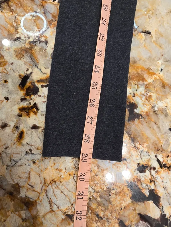 Victoria's Secret PINK yoga Leggings Sequined Waisteband Gray M - Image 9