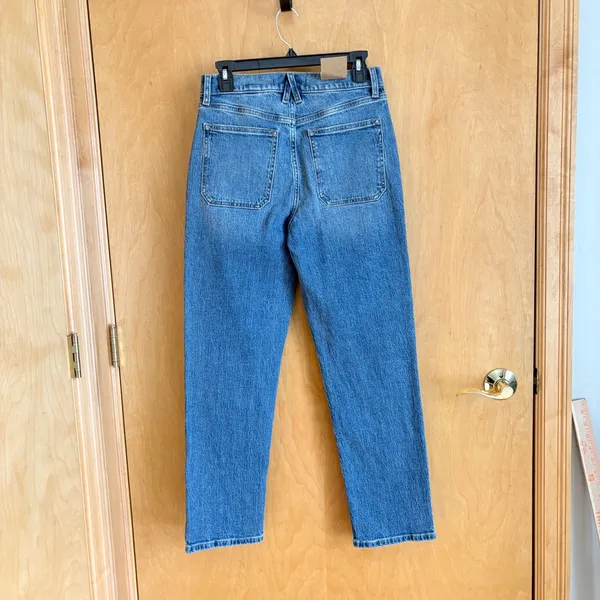 Eunina Olsen‎ Straight Leg Jeans Womens 5/27 Blue Super High Rise Double Knee - Image 4