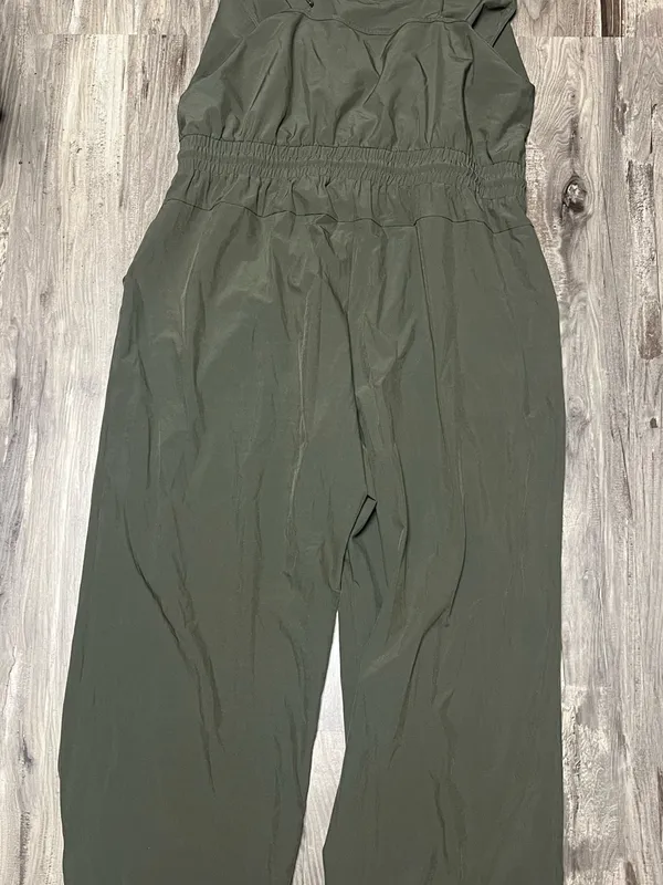 Abercrombie & Fitch Olive Green Traveler Jumpsuit XL Active Drawstring - Image 5