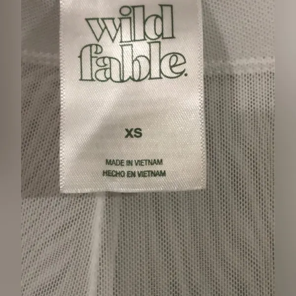 Wild Fable White Sheer Long Bellbottoms NWOT! - Image 2