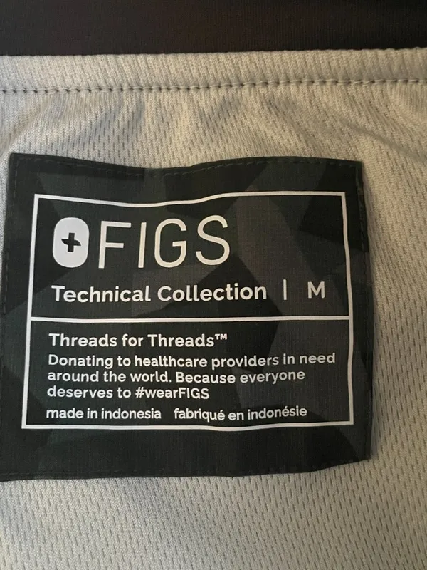 Figs Women M Black Gray Camo Technical Jogger Scrub Pants Cargo Lined Pockets - Image 8