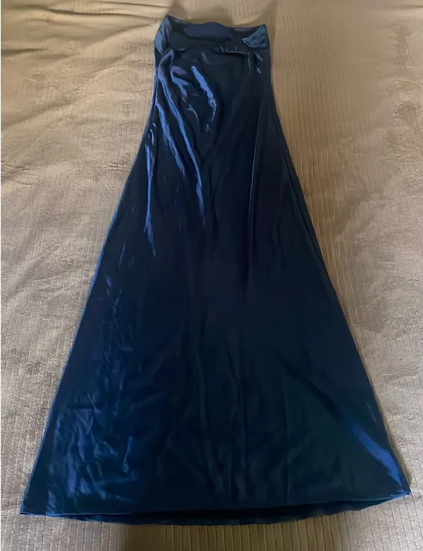 Satin Silk Backless Amazon Tube Top Maxi Dress - Image 4