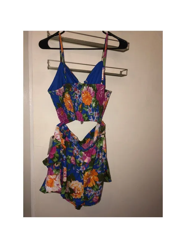 B.O.G. Collective Lottie & Holly Floral Cropped Tank Top & Ruffle Skort Set M - Image 11