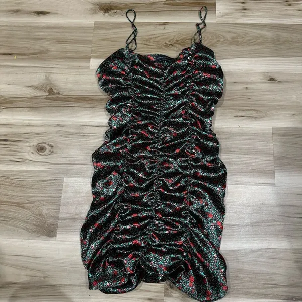 Urban Outfitters Rose Cinched Mini Dress Women’s Large - Image 3
