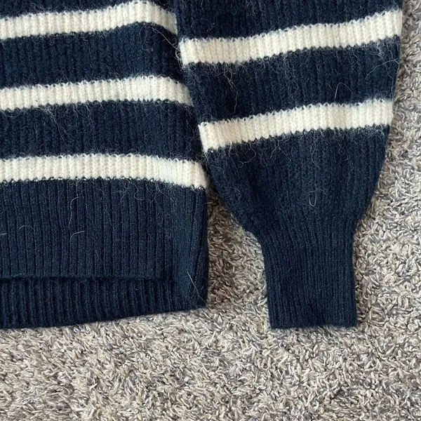 H&M Stripped Blue and White Sweater - Image 4