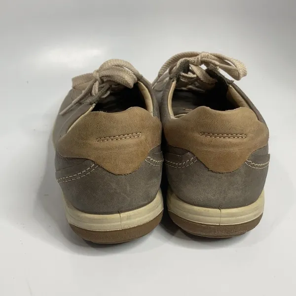 ECCO leather‎ sneakers gray brown size 41 - Image 6