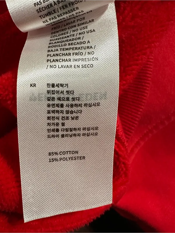Aelfric Eden Star Color Contrast Oversized Hoodie size XS red - Image 9